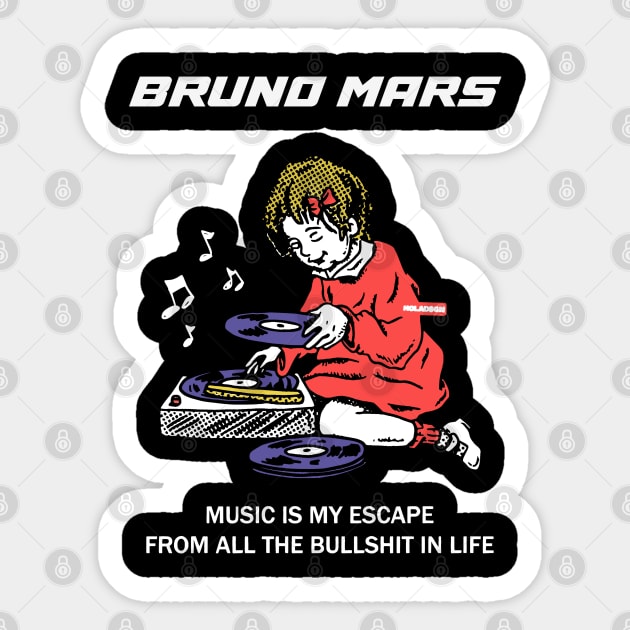 Bruno mars Sticker by Umehouse official 